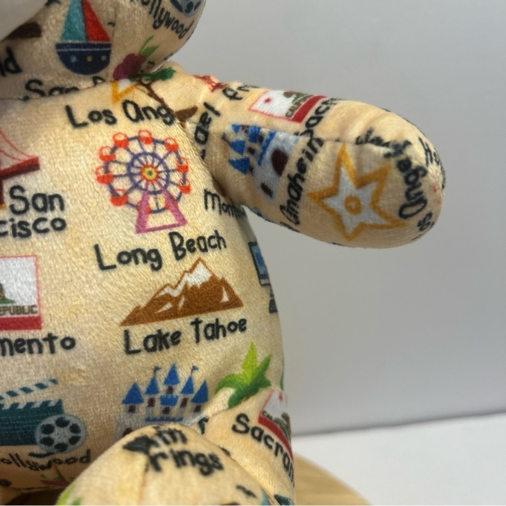 Plushology California Cities Teddy Bear Beige Souvenir Travel Stuffed Plush 9” - Picture 5 of 8